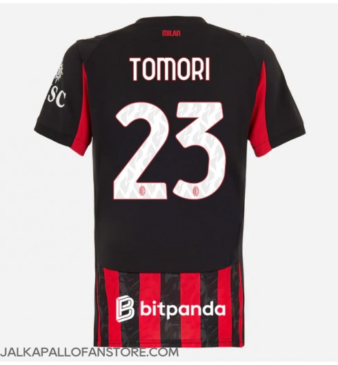 AC Milan Fikayo Tomori #23 Kotipaita Naisten 2025-26 Lyhythihainen AC Milan Fikayo Tomori #23 Kotipaita Naisten 2025-26 Lyhythihainen